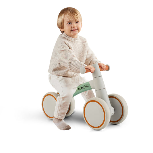 Infans Baby Balance Bikes w/4 Wheels for 12-36 Months Toddler Mini Bike Grey