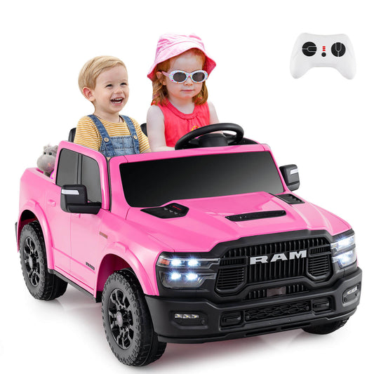 Infans 24V 2 Seater Ride on Truck with Remote Control 3 Speeds Bluetooth LED HeadlightPink