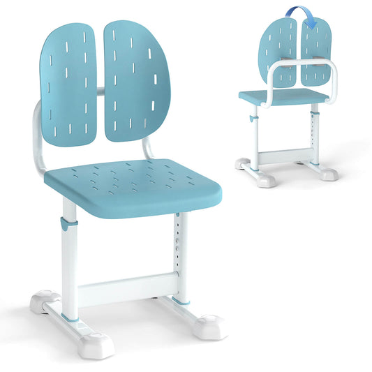 Infans Kids Desk Chair with Adaptive Double Backrest, Adjustable Height, Breathable SeatBlue