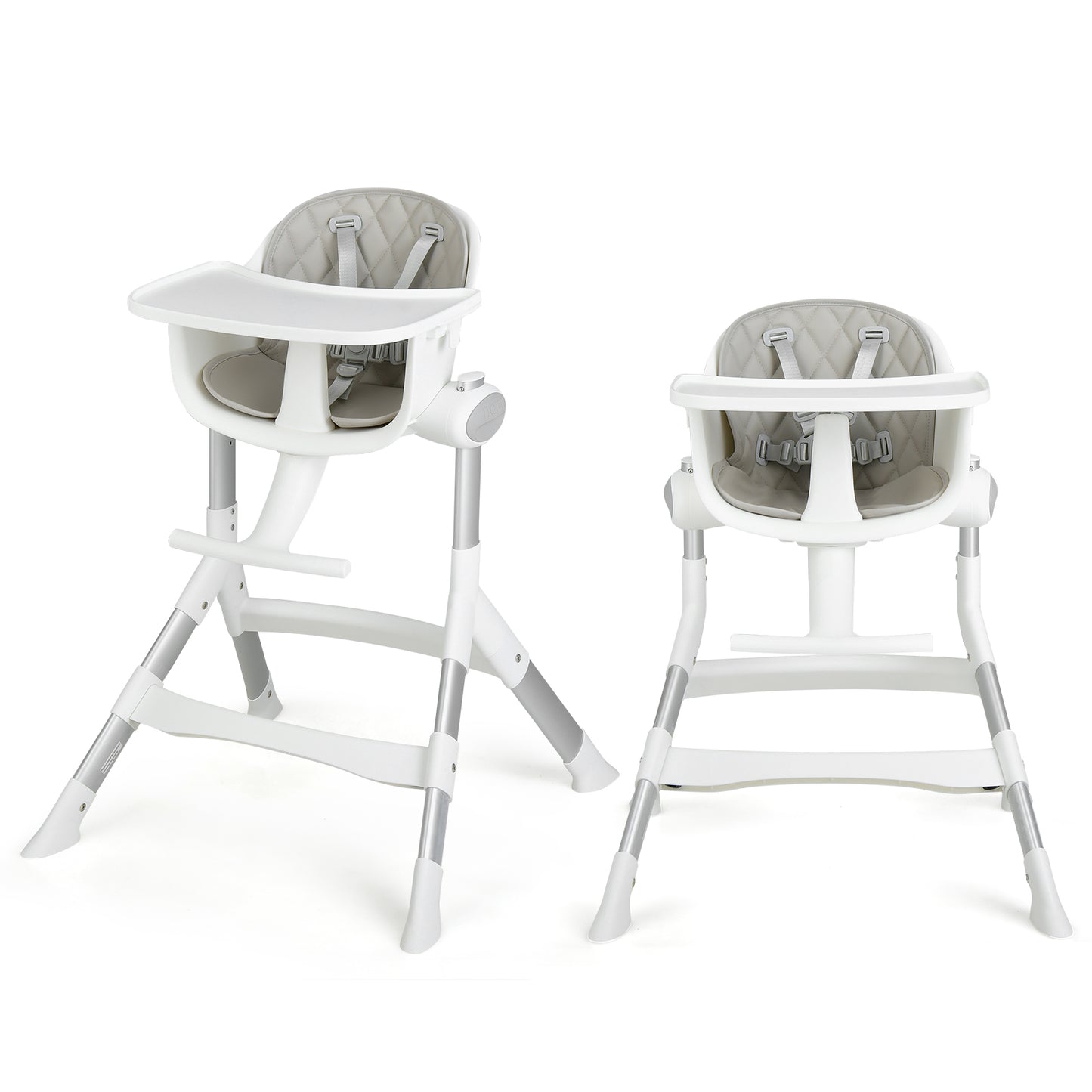 Infans High Chair for Babies & Toddlers Newborn Feeding Chair w/Aluminum Frame