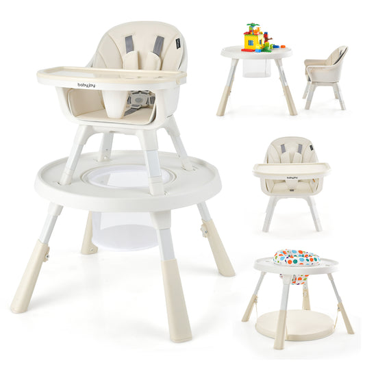 Infans 6 in 1 Baby High Chair Infant Activity Center w/ Height Adjustment
