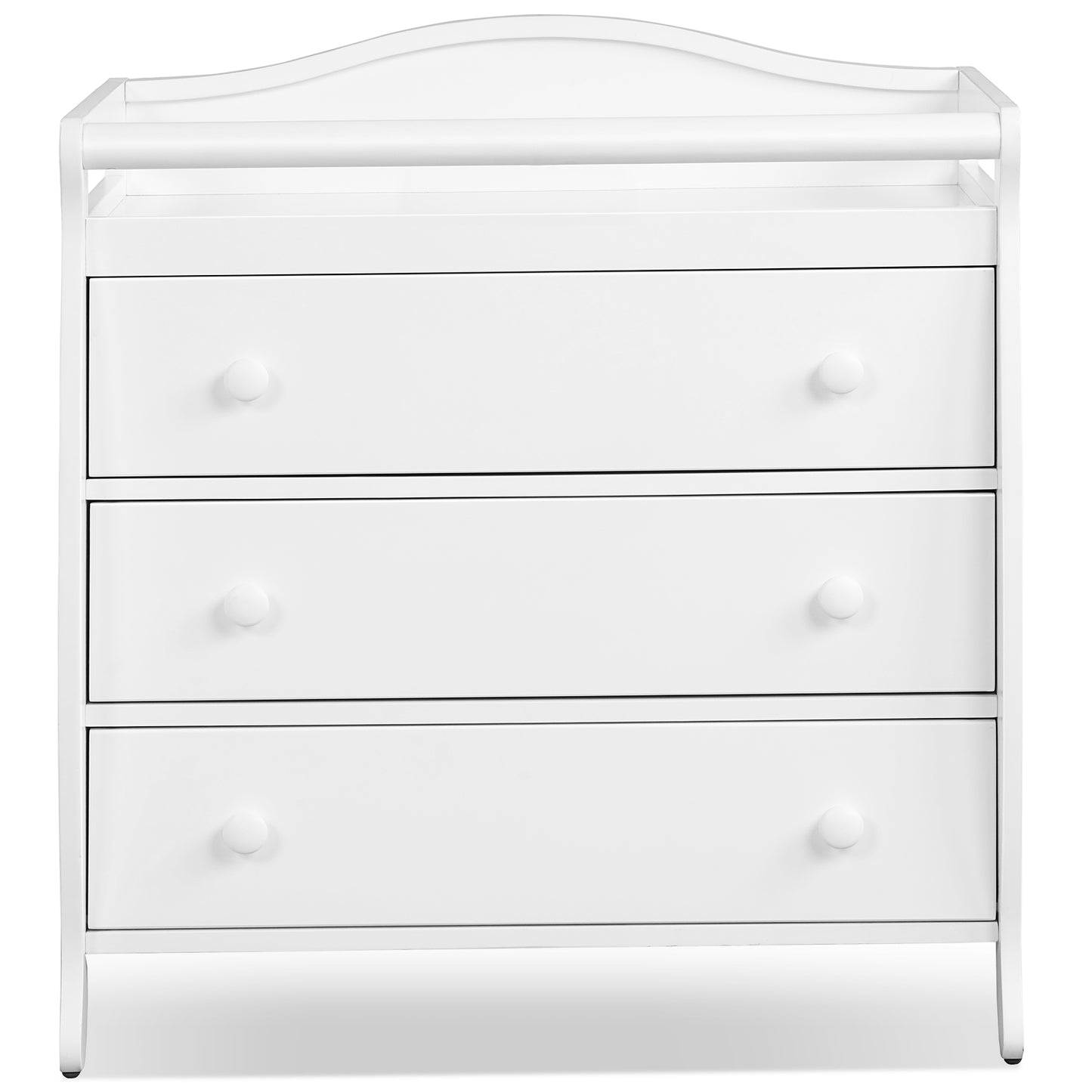 Infans 3 Drawer Baby Changing Table Infant Diaper Changing Station w/ Safety Belt WhiteWhite