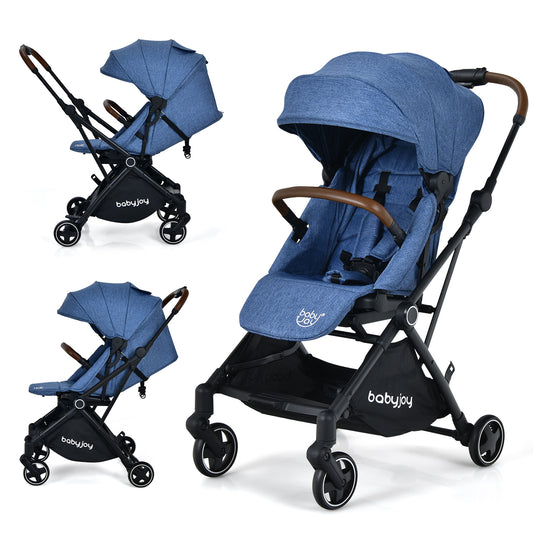 Infans 2-in-1 Convertible Baby Stroller Aluminum Pushchair w/ Adjustable Canopy