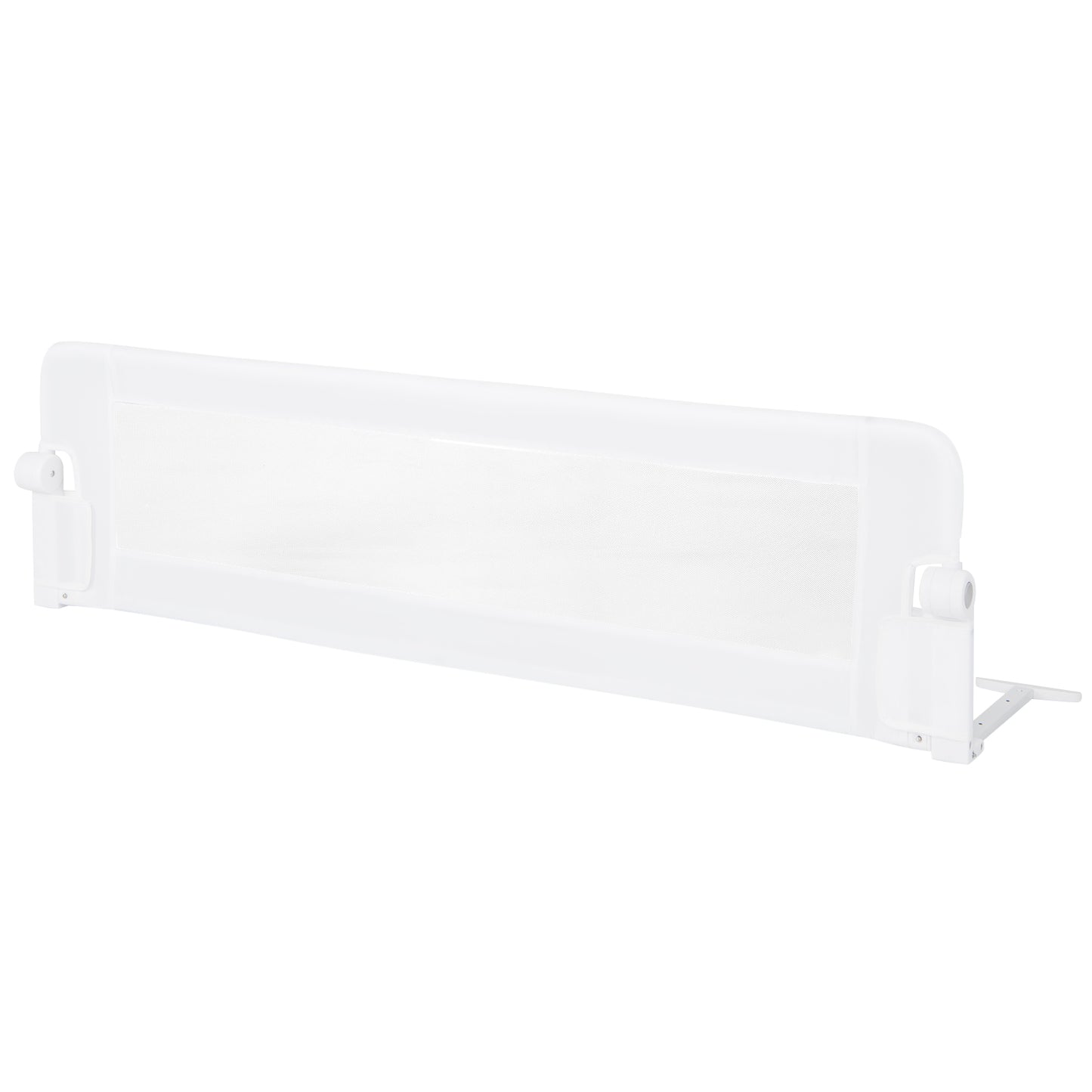 Infans 60inch Toddler Foldable Bed Rail w/ Adjustable Safety Strap, Bedrail Guard White