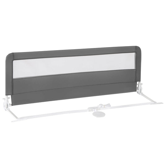 Infans 59inch Breathable Baby Children Toddlers Bed Rail Guard Safety Swing Down Gray