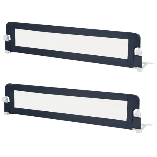 Infans 2PCS 71inch Toddler Foldable Bed Rail w/ Adjustable Safety Strap, Bedrail Guard