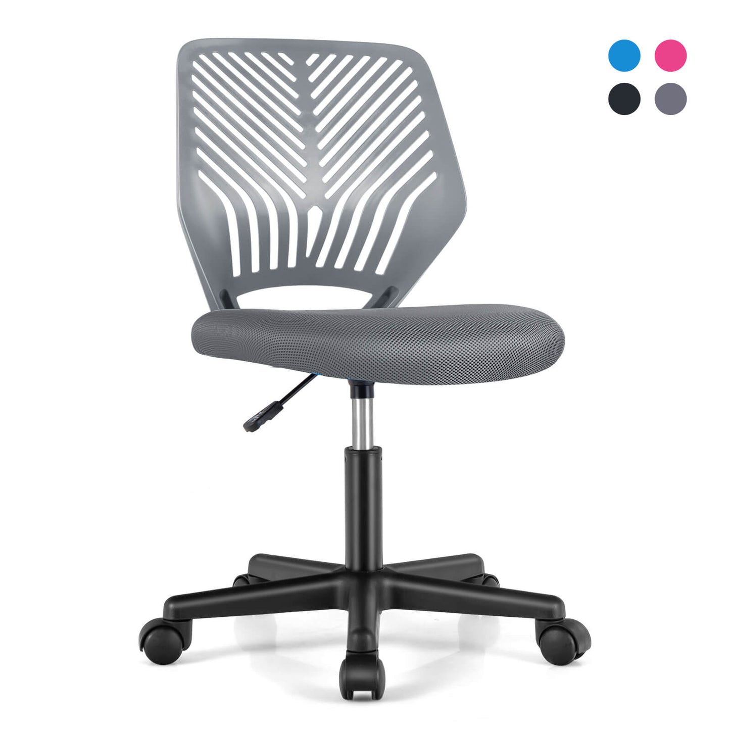 Infans Height-adjustable Ergonomic Kids Desk Chair w/ Universal Casters Working ChairGray