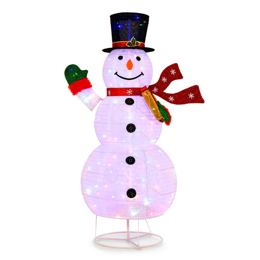 Infans 6 FT Pre-lit Christmas Snowman Xmas Decoration 8 Lighting Modes 4 Brightness