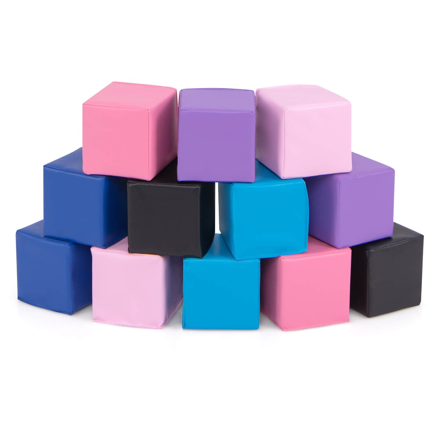 Infans 12 PCS Foam Building Blocks 5.5inch x 5.5inch Colorful Climbing Foam Soft Cubes