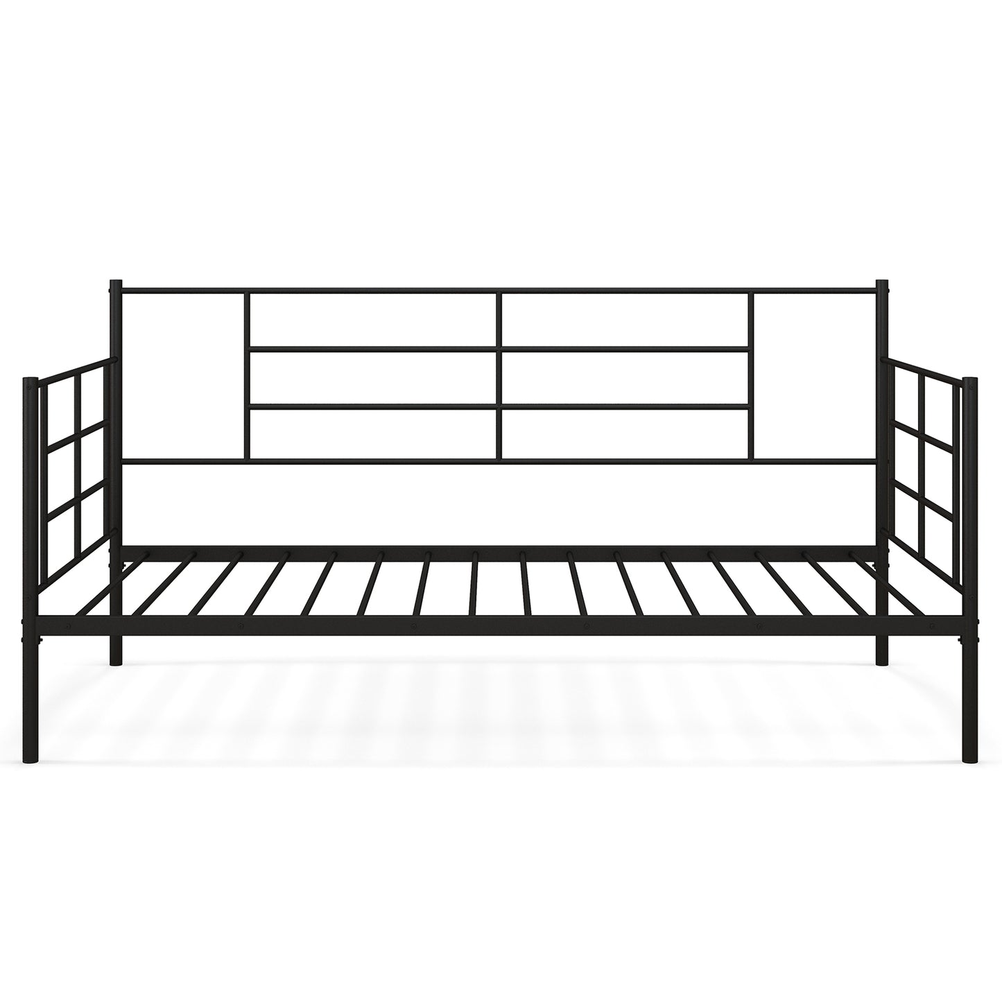 Infans Twin Size Metal Daybed Heavy Duty Sofa Bed Frame Mattress Foundation Black