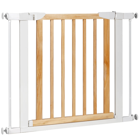 Infans Wood & Metal Safety Baby Gate Fits 29.5inch-38inch W Extendable Pet Gate for Doorways