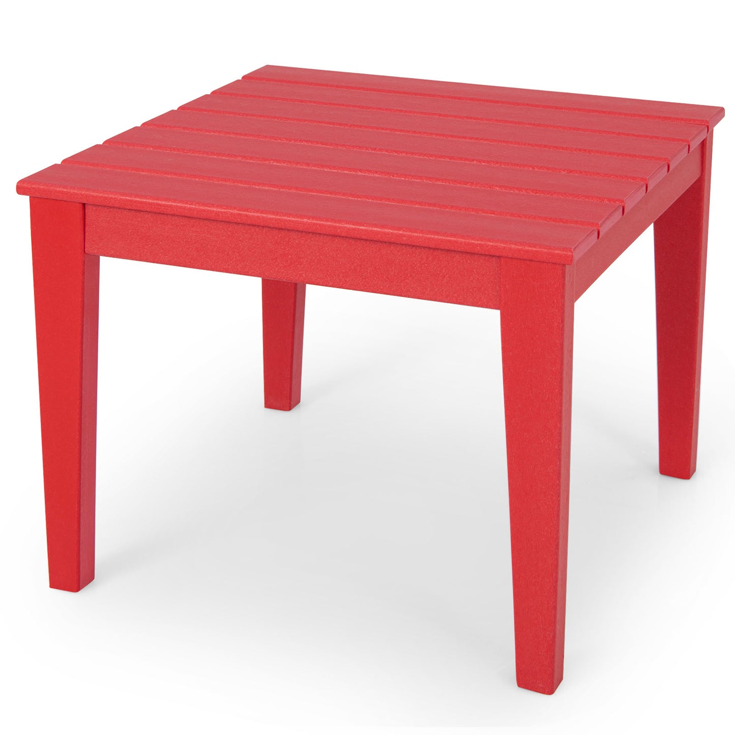 Infans Kids Square Table Indoor Outdoor Heavy-Duty All-Weather Activity Play TableRed