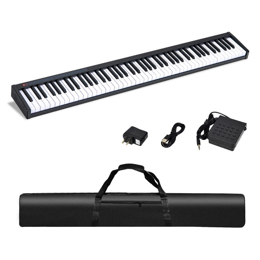 Infans Beginner Digital Piano 88 Key, Portable Electric Piano w/ Sustain Pedal, Carrying Bag & Power Supply, Full Size Piano Keyboard w/ Semi-weighted Keys, 128 Tones, 128 Rhythms, 20 Demos,