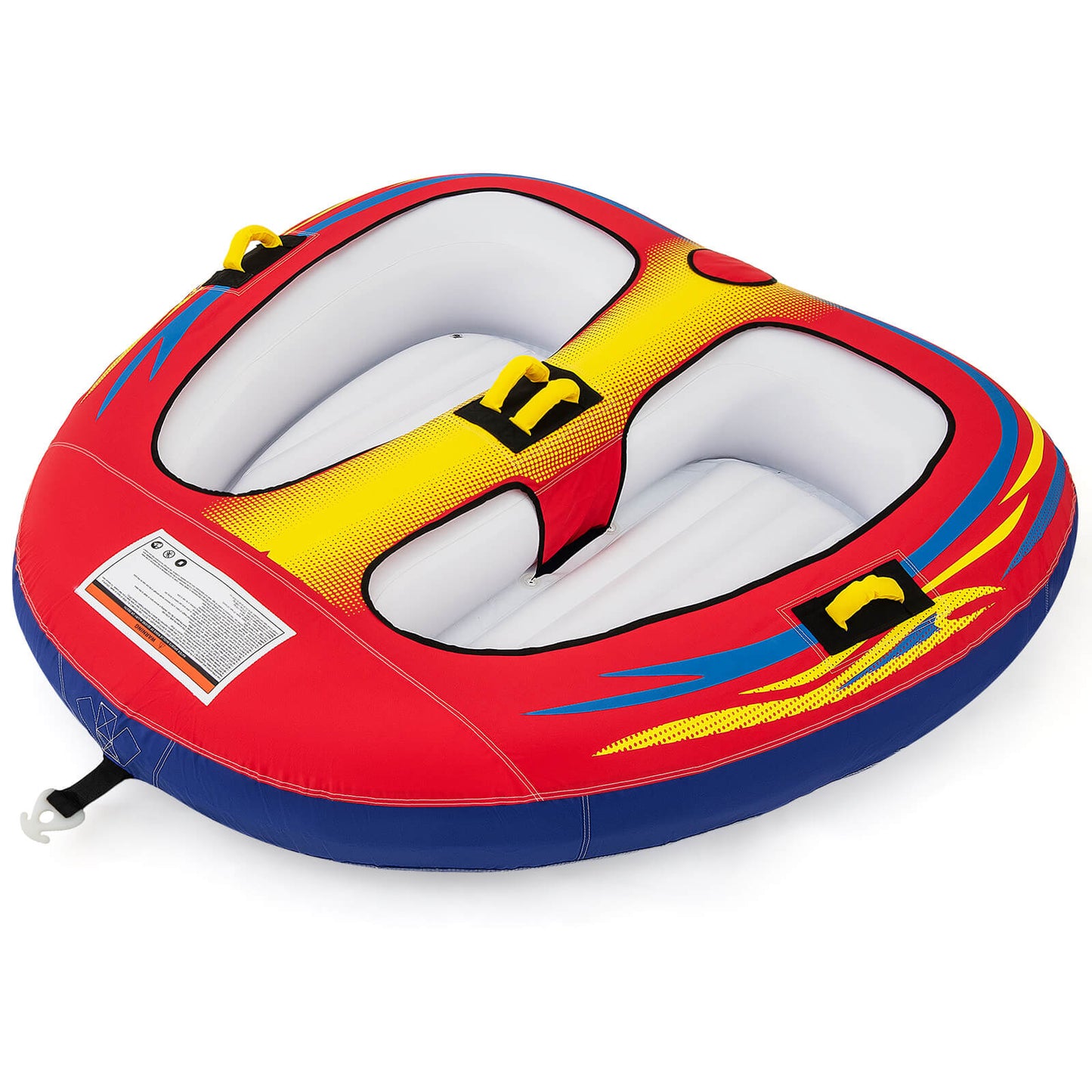 Infans Towable Tube for Boating 1 or 2 Person Inflatable Boat Tube for Youth & Adult