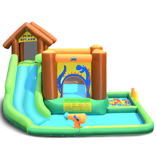 Infans Bountech Inflatable Waterslide Bounce House Climbing Wall without Blower