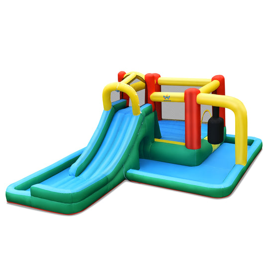 Infans Slide Water Park Climbing Bouncer Pendulum Tunnel Game Without Blower