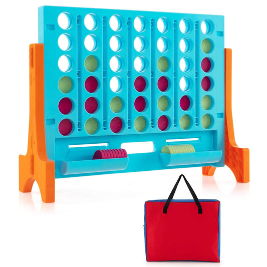 Infans Wall Mounted or Tabletop Giant 4 in a Row Jumbo 4-to-Score Connect Game SetOrange/ Blue