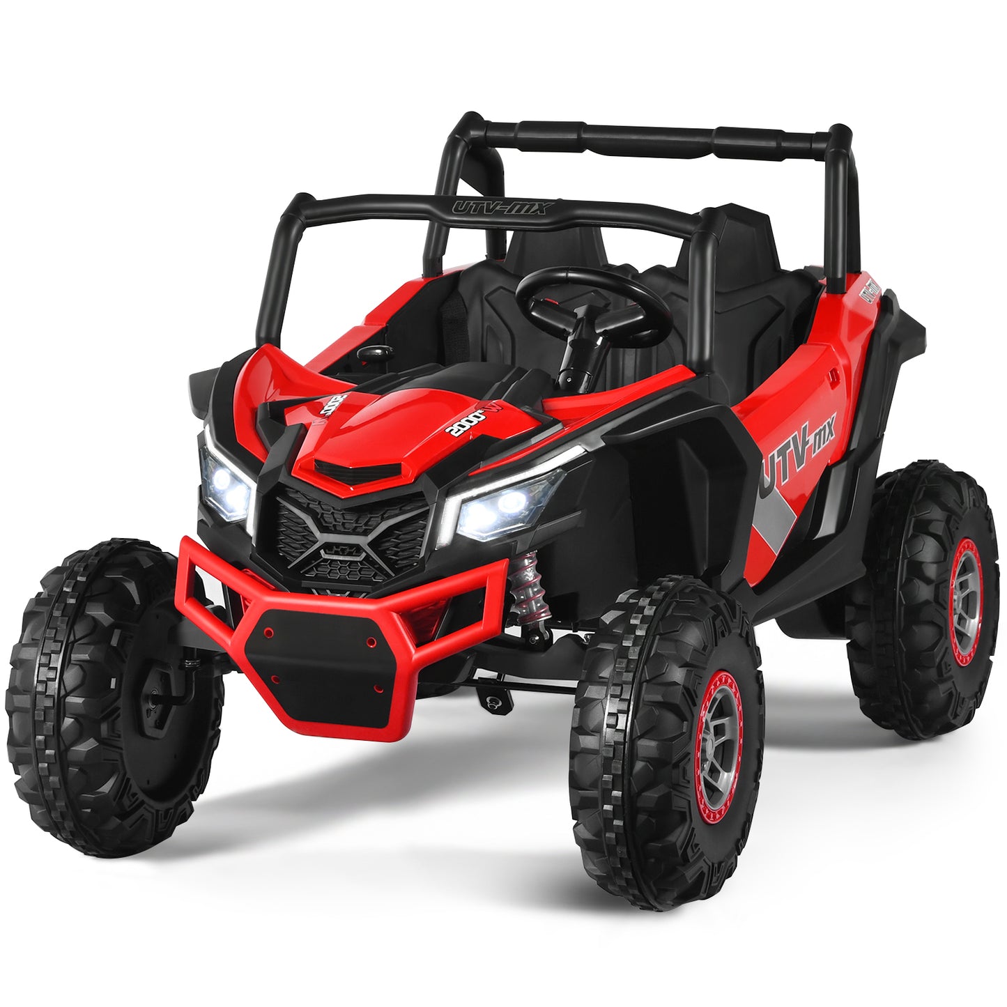 Infans 12V Electric Kids Ride-On Car 2-Seater SUV UTV w/ Remote Red