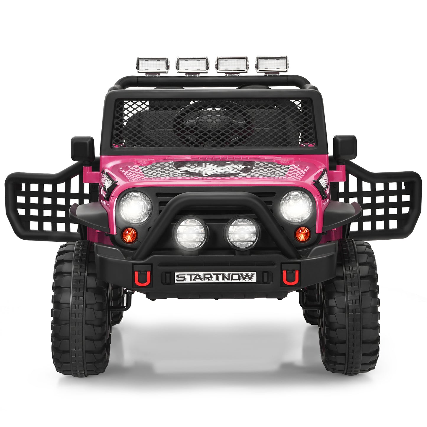 Infans 12V Kids Ride On Truck Remote Control Electric Car w/Lights&Music Pink