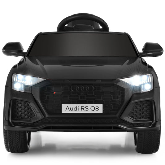 Infans Kids Ride On Car 12V Licensed Audi RS Q8 with Remote Control Lights Music Black