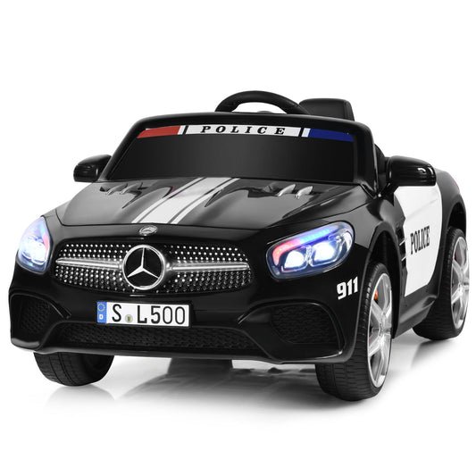 Infans 12V Kids Ride On Police Car Licensed Mercedes-Benz SL500 w/ Remote Control&Music