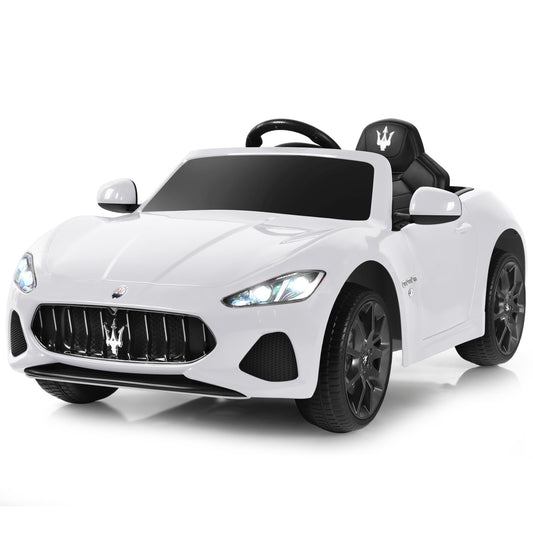 Infans 12V Kids Ride On Car Licensed Maserati GranCabrio w/Remote Control & Music White