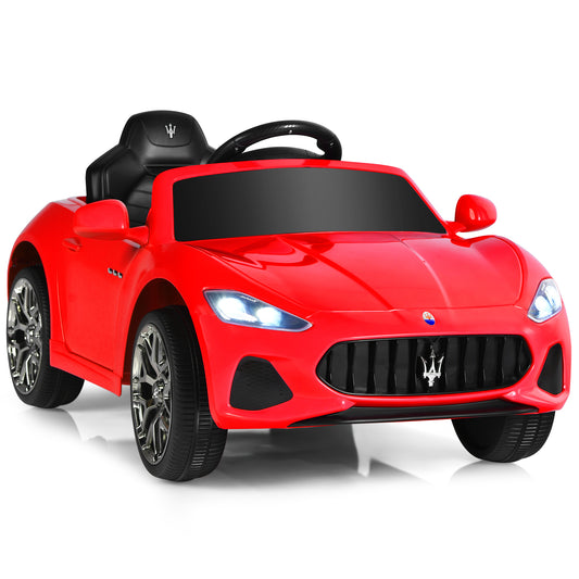 Infans 12V Kids Ride On Car Maserati GranCabrio Licensed w/ Remote Control& Lights Red
