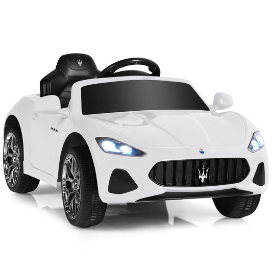 Infans 12V Kids Ride On Car Maserati GranCabrio Licensed w/Remote Control& Lights White