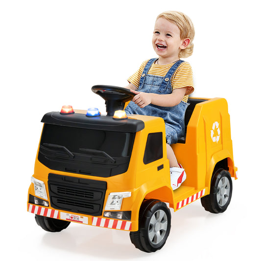 Infans 12V Recycling Garbage Truck Electric Ride On Toy Remote w/ Recycling?AccessoriesYellow