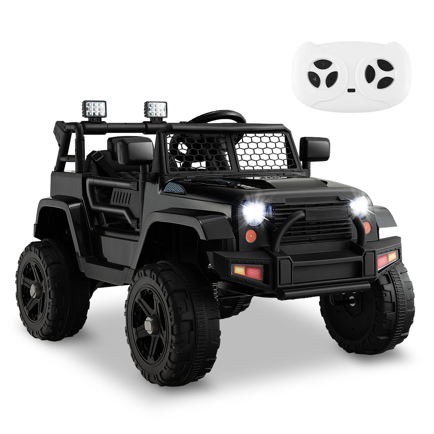Infans 12V Kids Ride On Truck Car Electric Vehicle Remote w/ Music & LightBlack