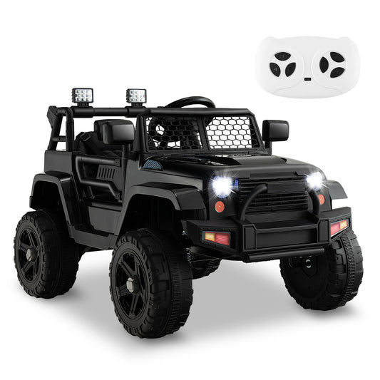 Infans 12V Kids Ride On Truck Car Electric Vehicle Remote w/ Music & LightBlack