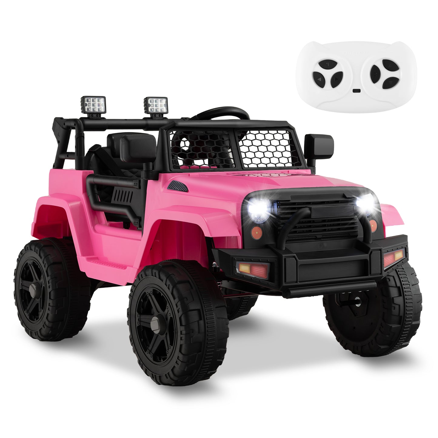 Infans 12V Kids Ride On Truck Car Electric Vehicle Remote w/ Music & LightPink