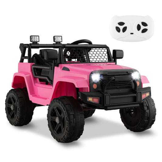 Infans 12V Kids Ride On Truck Car Electric Vehicle Remote w/ Music & LightPink