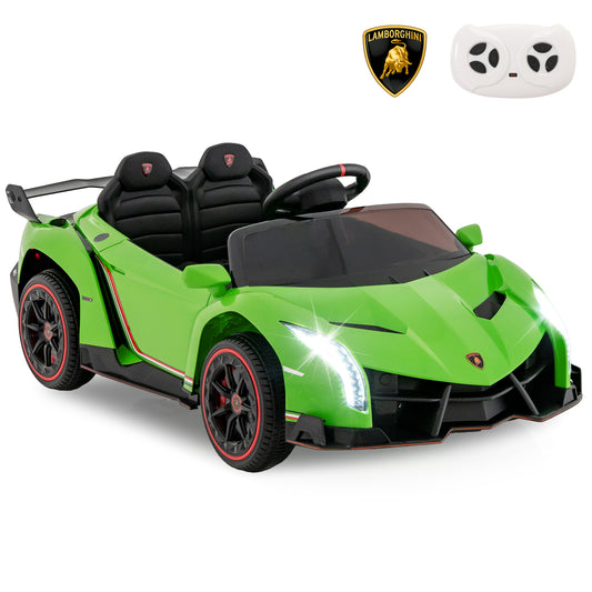 Infans Licensed Lamborghini 4WD Kids Ride-on Sports Car 12V Electric Vehicle w/RemoteGreen