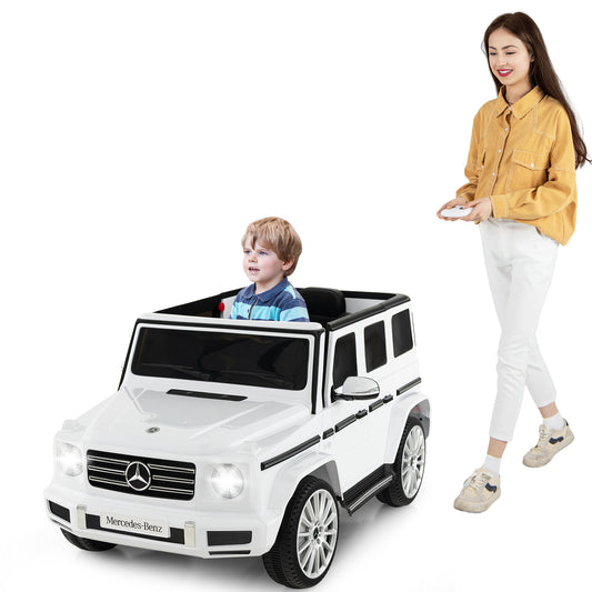 Infans Licensed Mercedes-Benz G500 Kids Ride-on Car 12V Battery Powered Ride-on TruckWhite