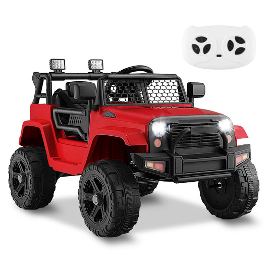 Infans 12V Kids Ride On Truck Car Electric Vehicle Remote w/ Music & LightRed