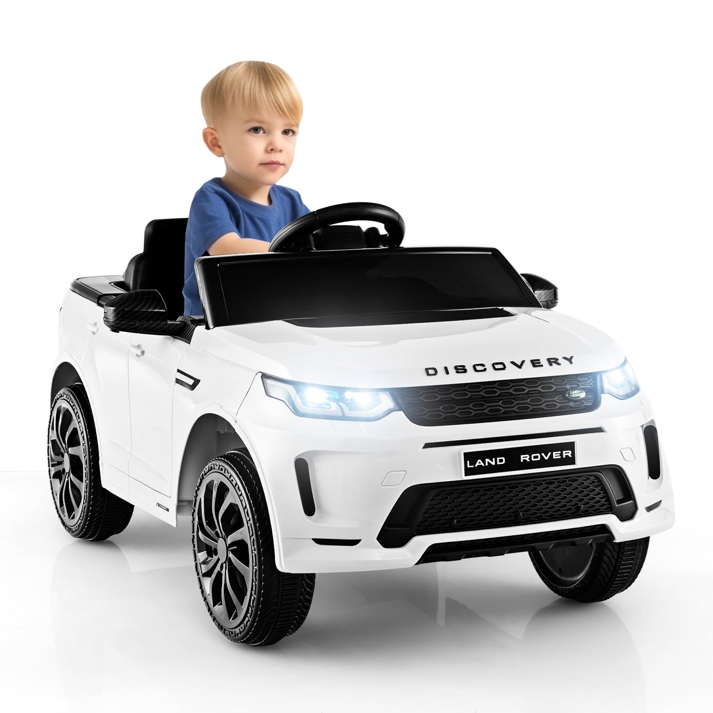 Infans 12V Kids Ride On Car Licensed Land Rover Electric Vehicle w/ Remote ControlWhite