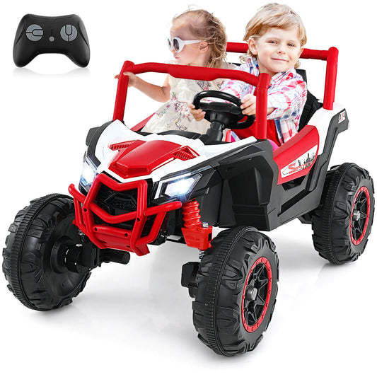 Infans 24V Kids Ride on UTV w/ 4 x 100W Powerful Engine Remote Control High/Low SpeedRed,Black