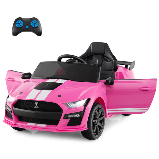Infans 12V Licensed Ford Mustang Shelby GT500 Kids Ride on Car with Remote ControlPink