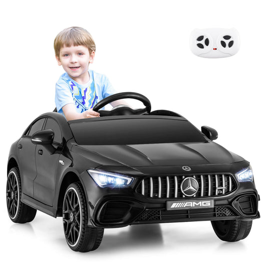 Infans 12V Kids Ride on Car w/Remote Rocking Function Transport Wheels Lights & MusicBlack