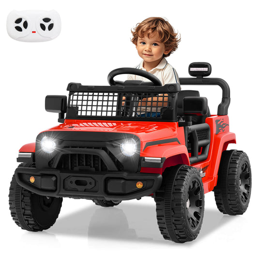 Infans 12V Kids Ride on Truck Car Battery Powered Electric Vehicle with Remote ControlRed