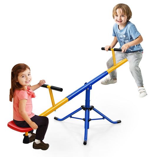 Infans Kids Seesaw Swivel Teeter Totter Playground Equipment 360??Rotation