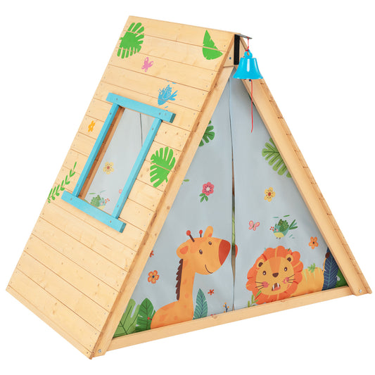 Infans Climbing Triangle with Tent Triangle Climber Crawling Toys for Kids & Baby