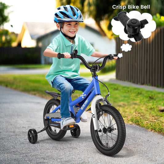 Infans 14 inch Kid?¡¥s Bike w/Removable Training Wheels & Basket for 3-5 Years Old Blue