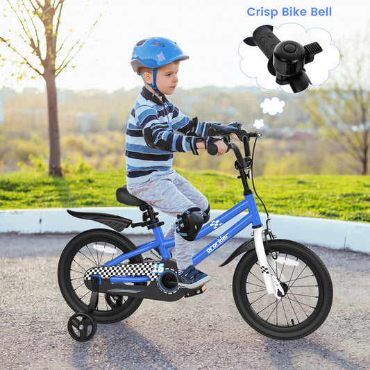 Infans 16 inch Kid?¡¥s Bike w/Removable Training Wheels & Basket for 4-7 Years Old Blue