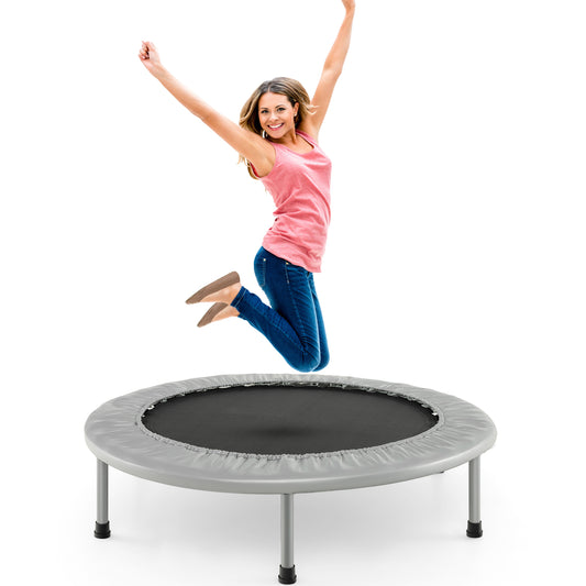 Infans 38 inch Mini Folding Trampoline Portable Recreational Fitness Rebounder