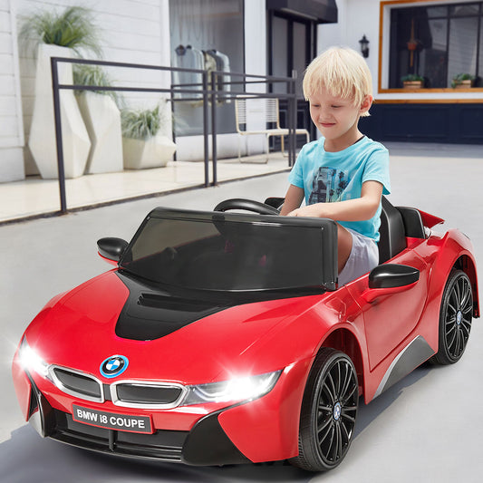 Infans 12V Licensed BMW I8 Kids Ride On Car w/ 2.4G Remote MP3 LED Light Red