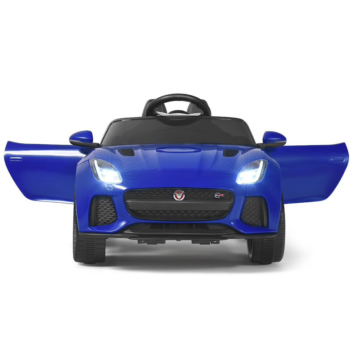 Infans 12V Jaguar F-Type SVR Licensed Kids Ride On Car w/ MP3 & Lights Navy