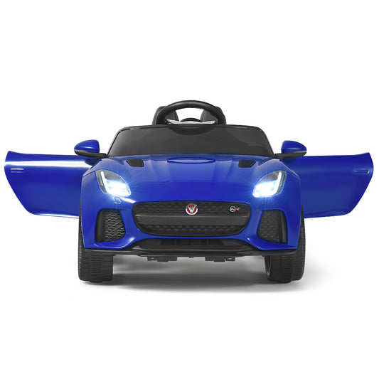 Infans 12V Jaguar F-Type SVR Licensed Kids Ride On Car w/ MP3 & Lights Navy