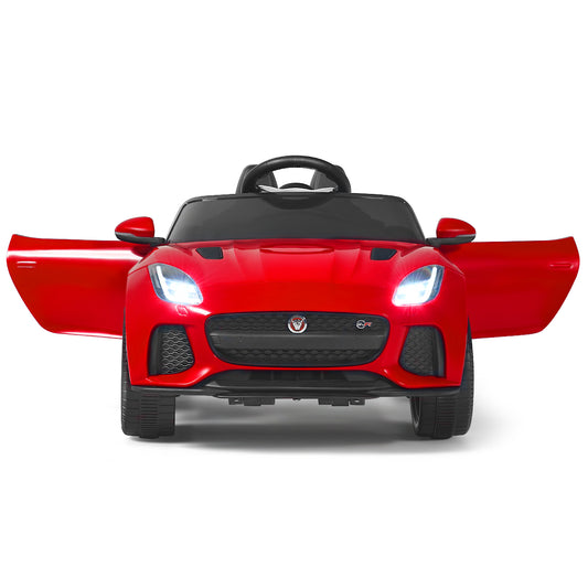 Infans 12V Jaguar F-Type SVR Licensed Kids Ride On Car w/ MP3 & Lights Red